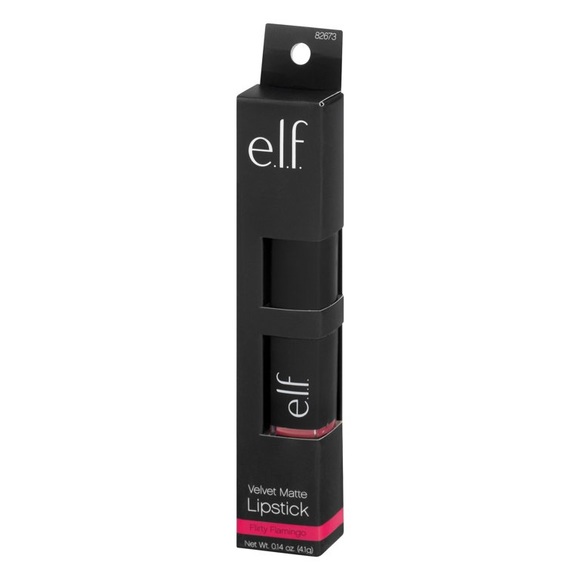 NWT e.l.f. Velvet Matte Lipstick Flirty Flamingo, .14 oz - Picture 3 of 7